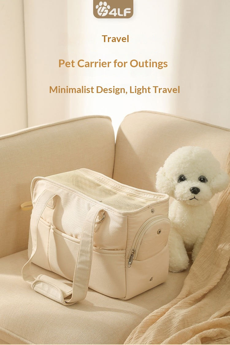 Winter Warmth Pet Bag Single Shoulder Bag Cat Bag Cross-Shoulder Dog Bag Warm and Portable Pet Bag with Thick Handle