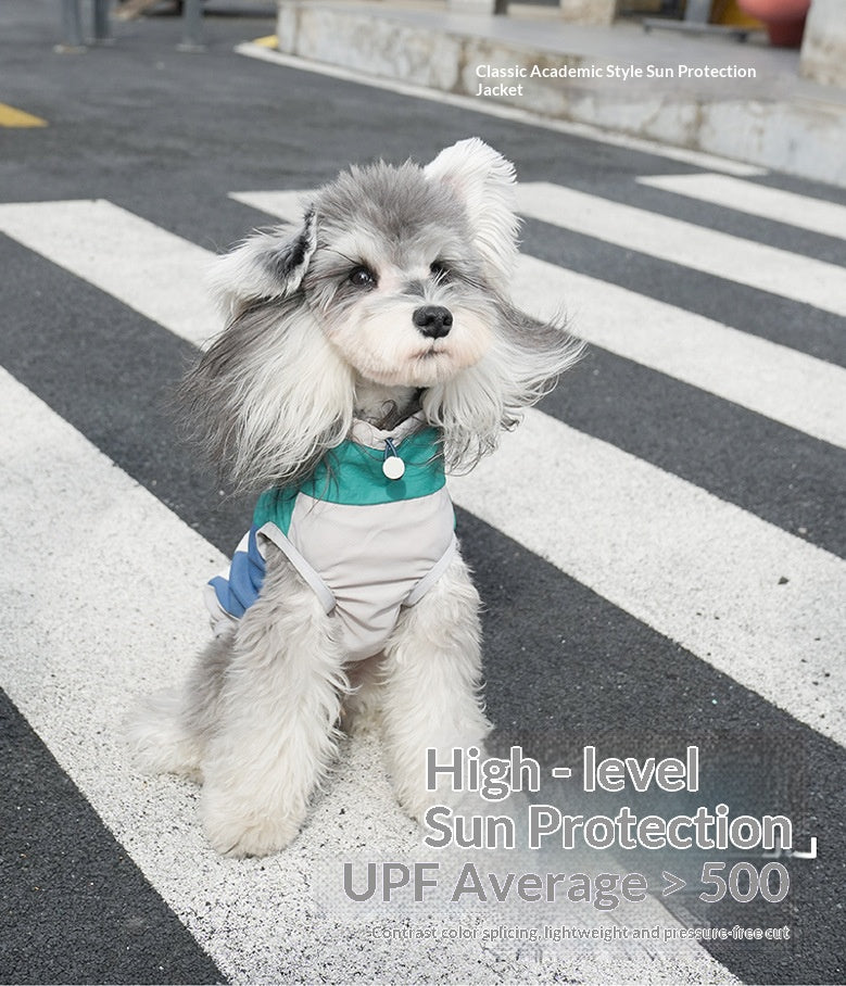 New summer pet sun protection clothing, thin and breathable skin-protecting shirt for small and medium-sized dogs, wholesale