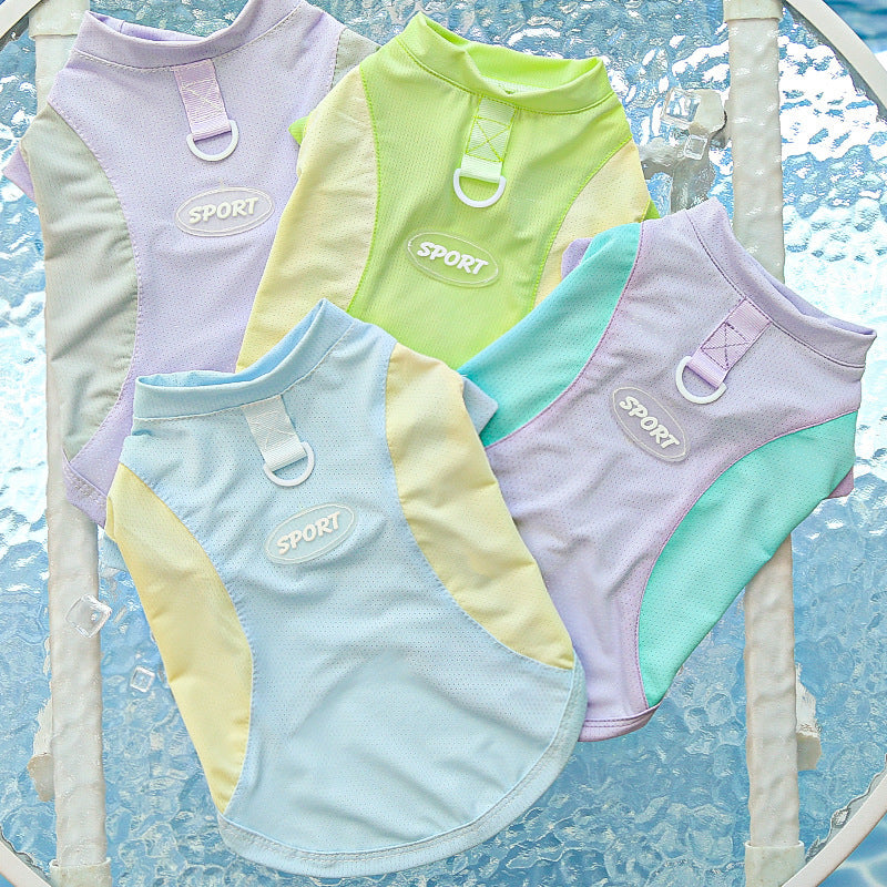 Big Dog Ice Silk Spring/Summer Dog Clothes, Cat Clothes, Cooling Clothes, Sunscreen, Cross-border Golden Retriever Clothes
