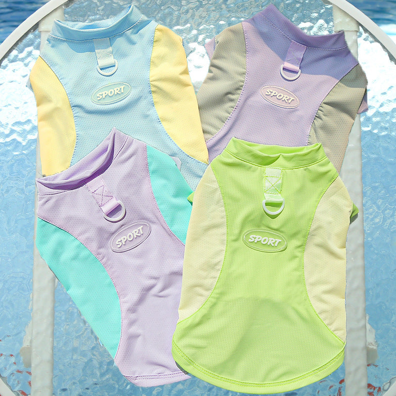 Big Dog Ice Silk Spring/Summer Dog Clothes, Cat Clothes, Cooling Clothes, Sunscreen, Cross-border Golden Retriever Clothes