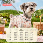 Dog dustproof pants, plaid leash, spring/summer, full-coverage, footed, outdoor, dirt-proof, waterproof pet clothing