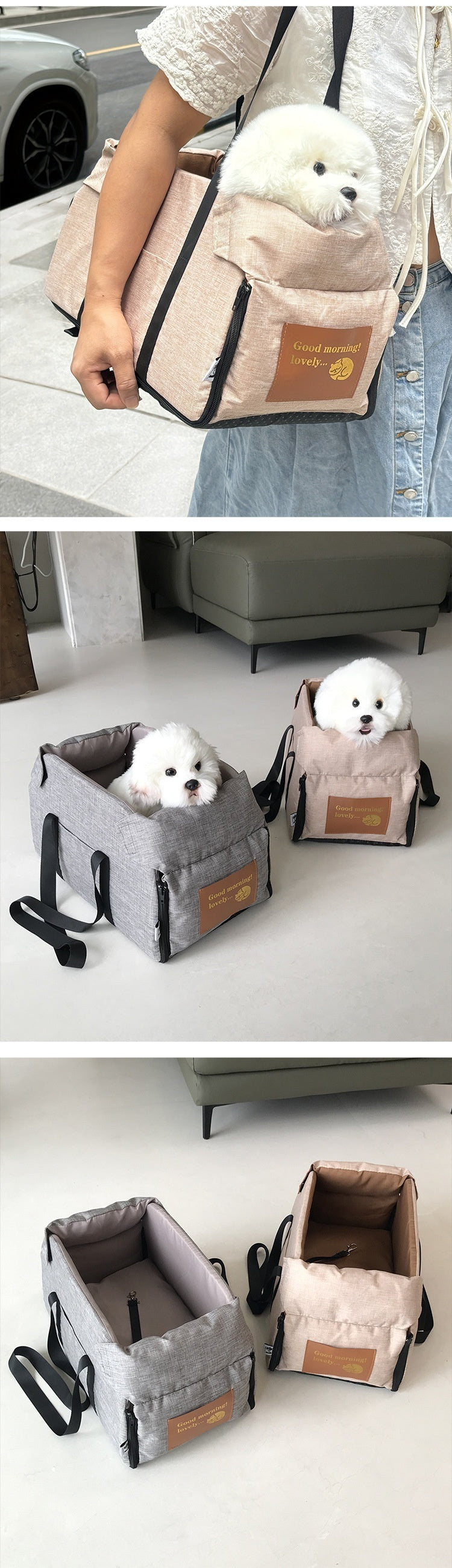 Pet car dog bed pad all-season universal multi-function cat bed travel outdoor travel bag portable pet bag