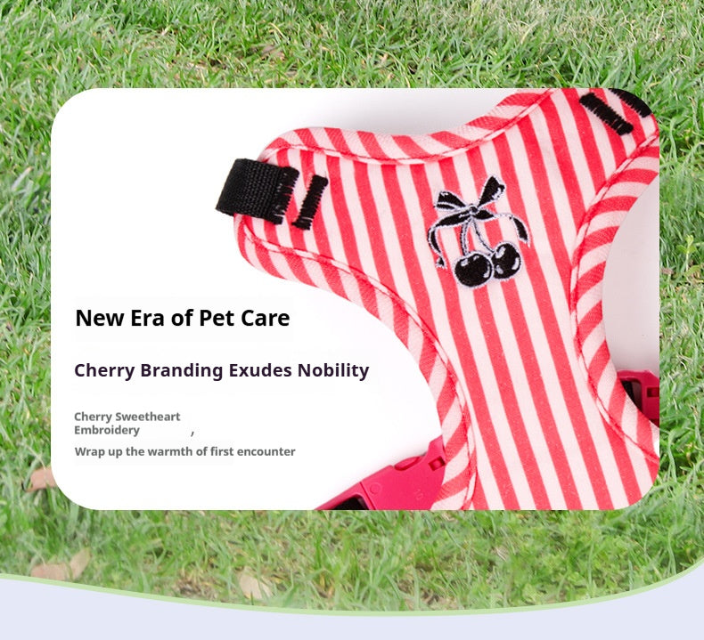 Pet vest-style harness, small dog leash, anti-escape, cute dog rope, small and medium-sized dog leash