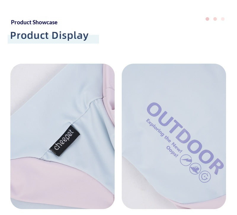 Cool-feet color-blocked breathable outerwear for Bichon Frise and Schnauzer dogs, suitable for spring and summer. Wholesale puppies and cats