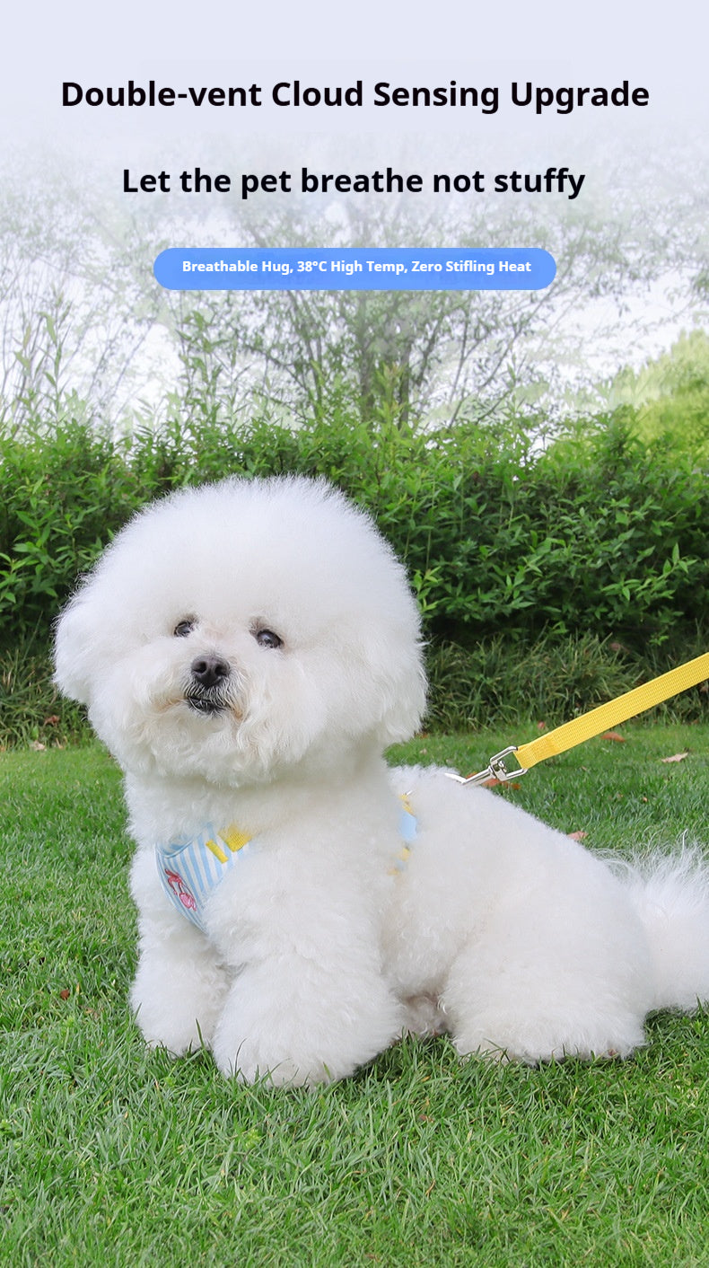 Pet vest-style harness, small dog leash, anti-escape, cute dog rope, small and medium-sized dog leash
