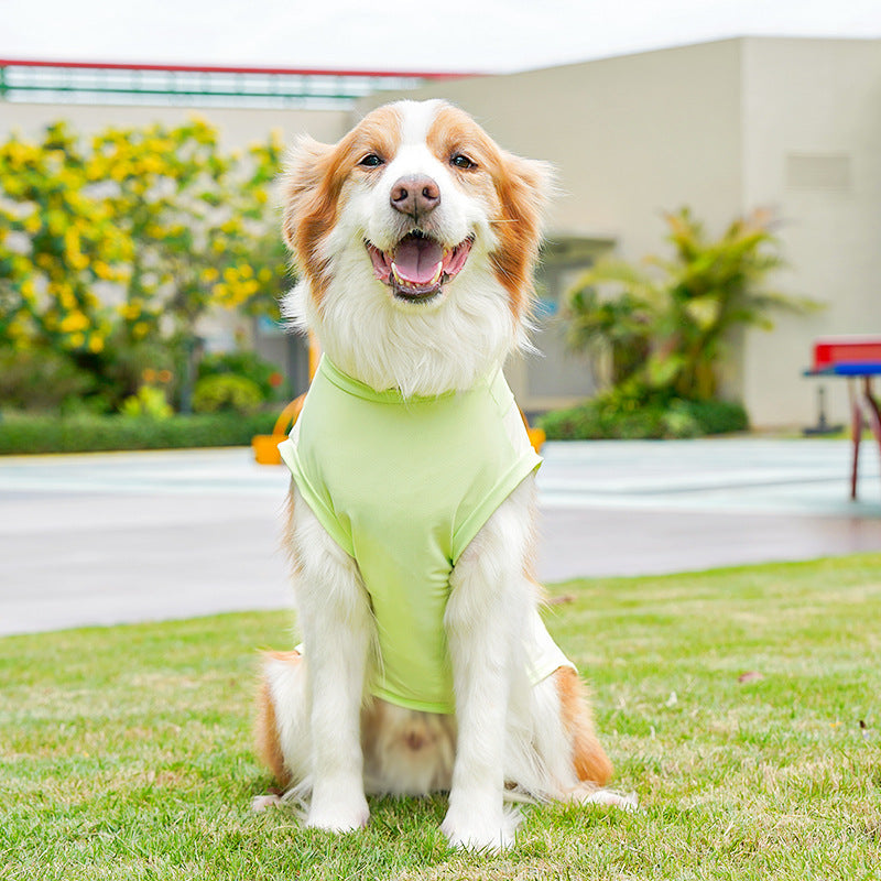 Big Dog Ice Silk Spring/Summer Dog Clothes, Cat Clothes, Cooling Clothes, Sunscreen, Cross-border Golden Retriever Clothes