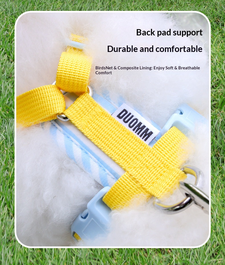 Pet vest-style harness, small dog leash, anti-escape, cute dog rope, small and medium-sized dog leash
