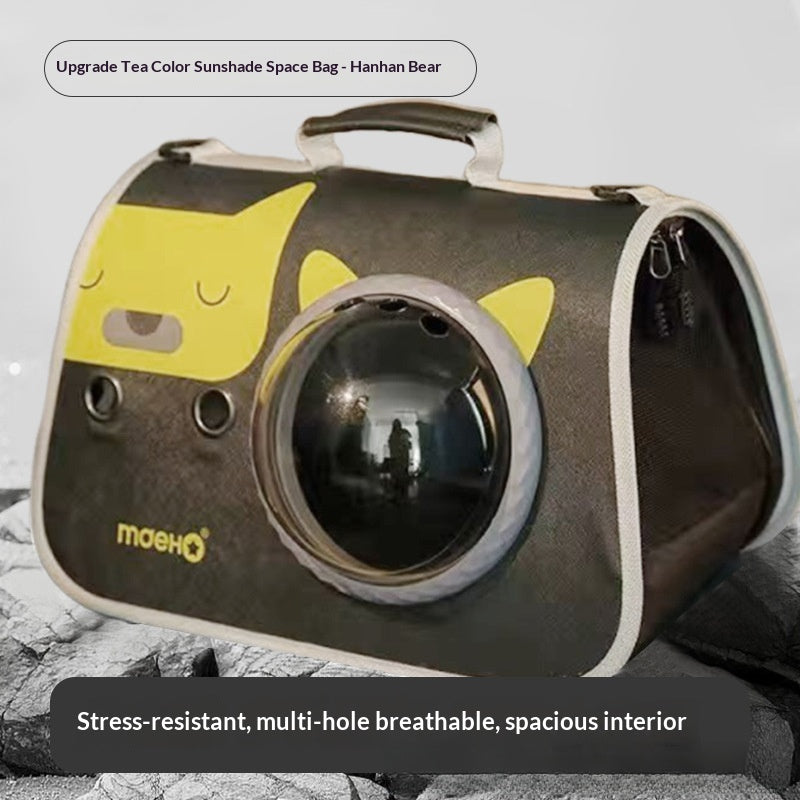 Cat bag pet travel backpack single shoulder double-sided opening large capacity breathable supplies wholesale portable pet backpack