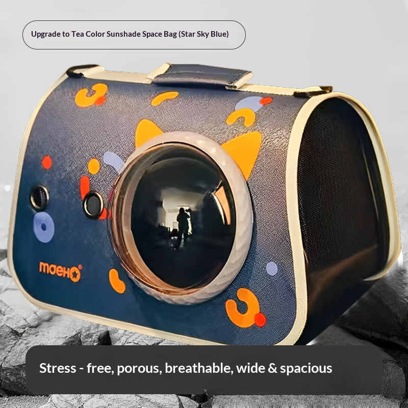Cat bag pet travel backpack single shoulder double-sided opening large capacity breathable supplies wholesale portable pet backpack