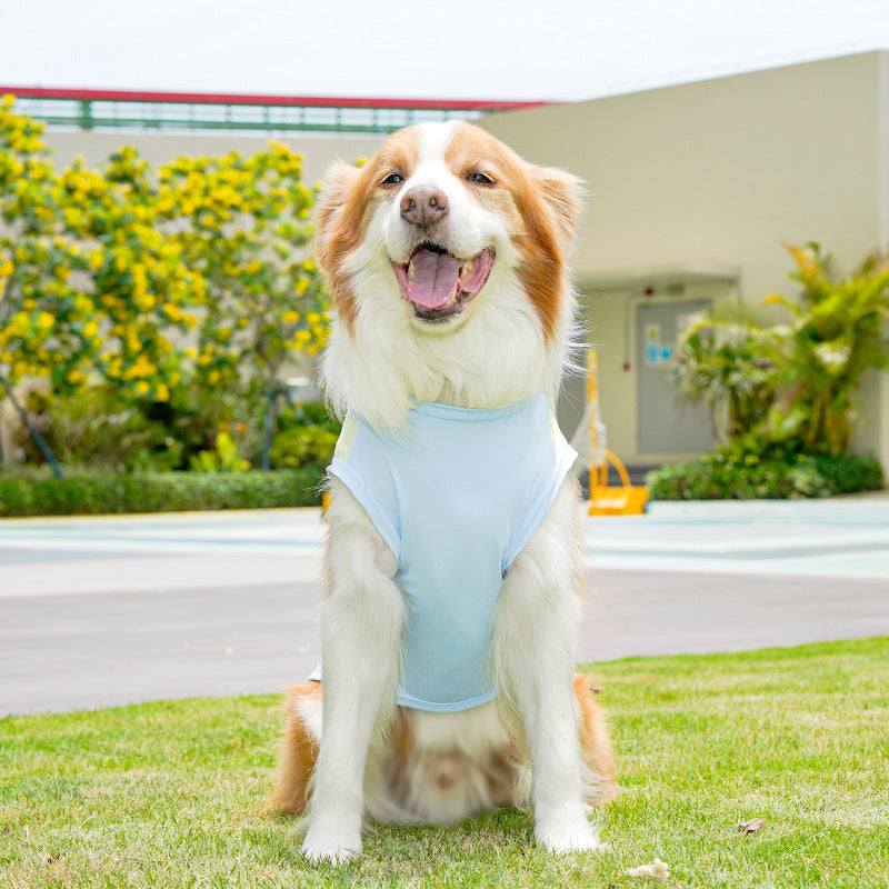 Big Dog Ice Silk Spring/Summer Dog Clothes, Cat Clothes, Cooling Clothes, Sunscreen, Cross-border Golden Retriever Clothes