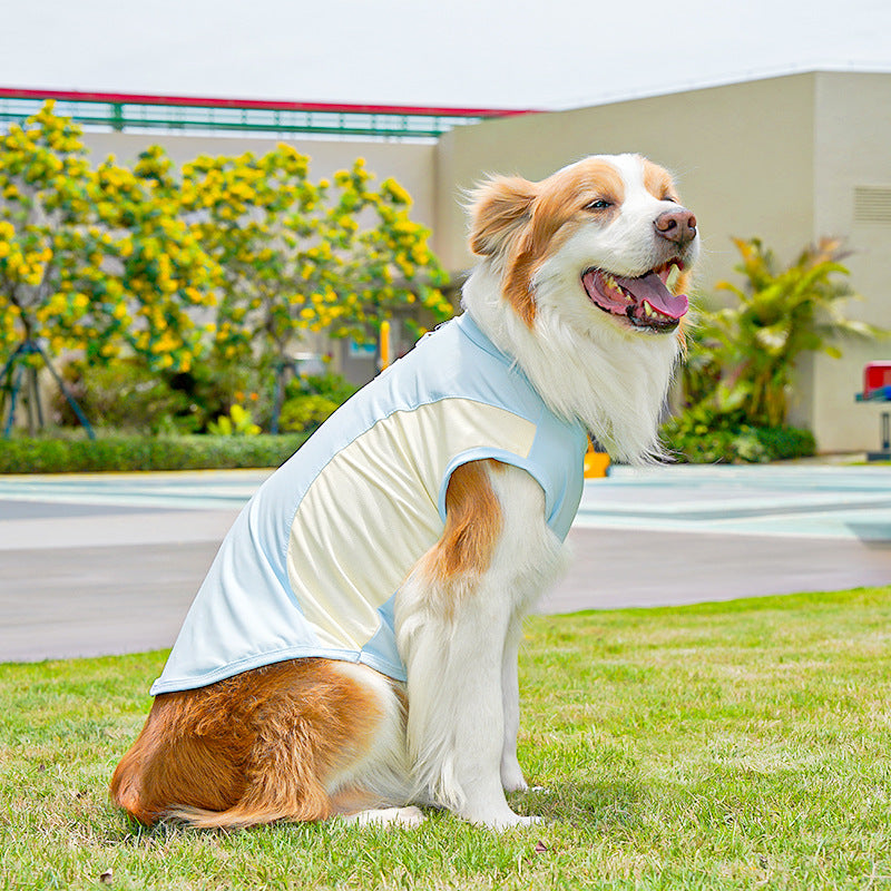 Big Dog Ice Silk Spring/Summer Dog Clothes, Cat Clothes, Cooling Clothes, Sunscreen, Cross-border Golden Retriever Clothes