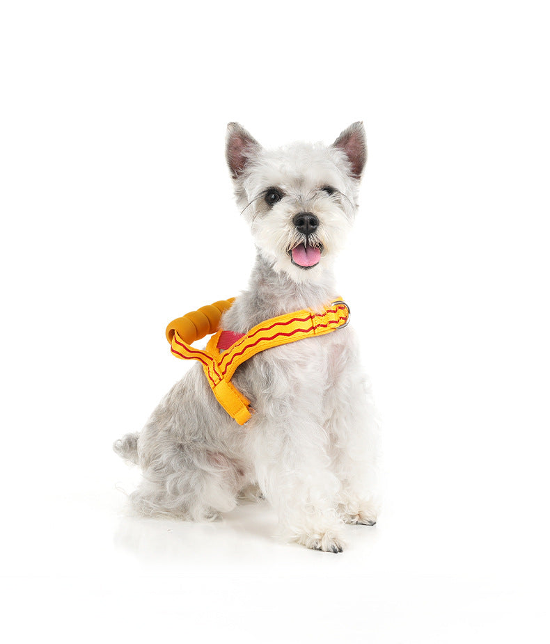Durable T-shaped comfortable dog leash, dog harness, vest, pet walking leash for small and medium-sized dogs