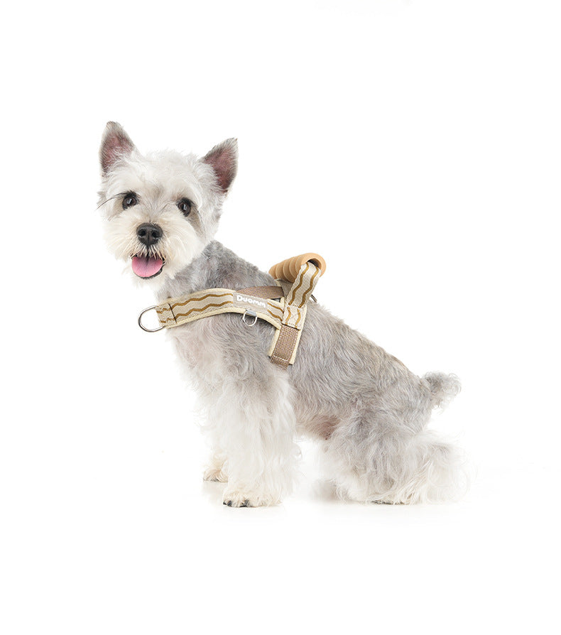 Durable T-shaped comfortable dog leash, dog harness, vest, pet walking leash for small and medium-sized dogs
