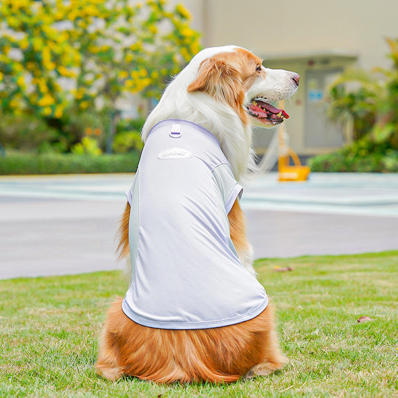 Big Dog Ice Silk Spring/Summer Dog Clothes, Cat Clothes, Cooling Clothes, Sunscreen, Cross-border Golden Retriever Clothes