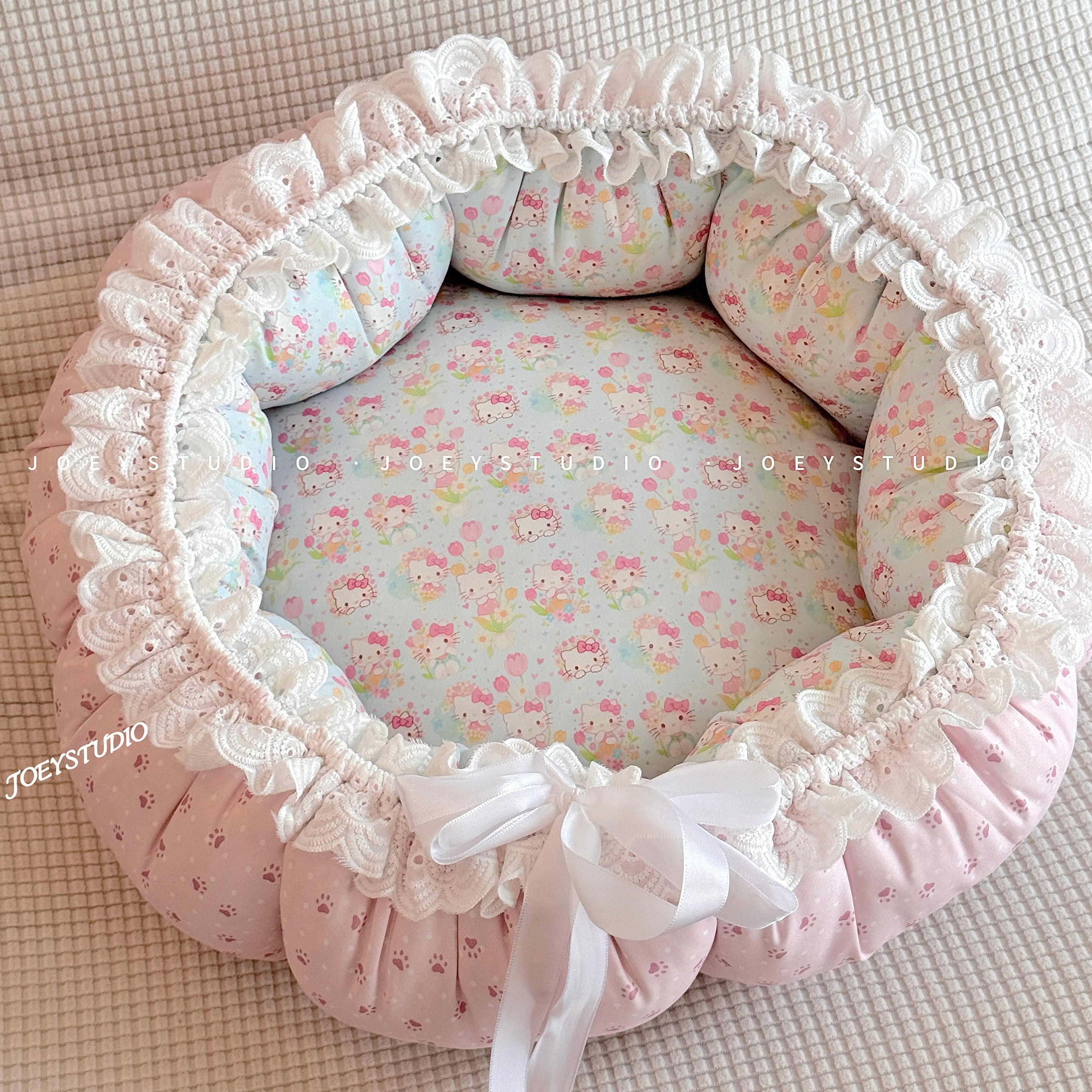 Cartoon 40cm / Pink and Green Flower Cluster KT