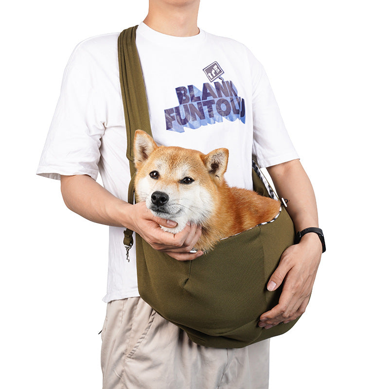 Cross-border new foldable cat bag, pet supplies crossbody dog backpack outdoor portable wholesale pet bag