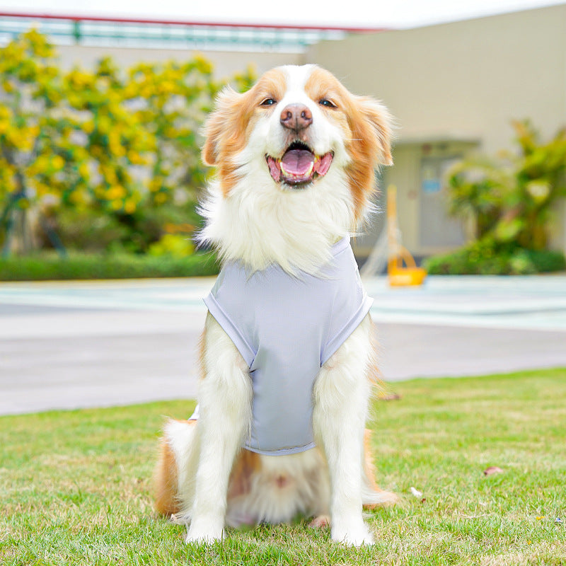 Big Dog Ice Silk Spring/Summer Dog Clothes, Cat Clothes, Cooling Clothes, Sunscreen, Cross-border Golden Retriever Clothes