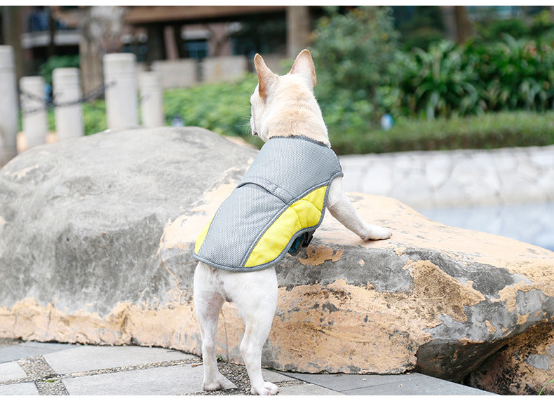 Cross-border factory direct sales of dog cooling vests, pet clothes, summer breathable pet heatstroke prevention and cooling dog clothes