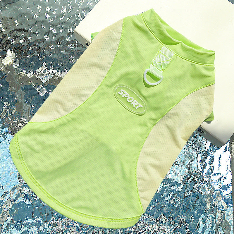 Big Dog Ice Silk Spring/Summer Dog Clothes, Cat Clothes, Cooling Clothes, Sunscreen, Cross-border Golden Retriever Clothes