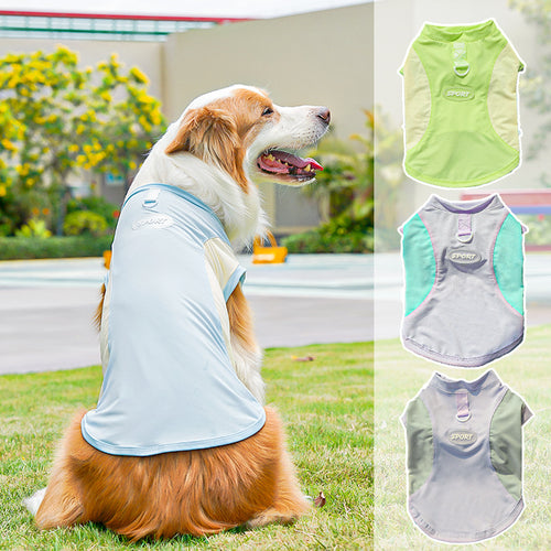 Big Dog Ice Silk Spring/Summer Dog Clothes, Cat Clothes, Cooling Clothes, Sunscreen, Cross-border Golden Retriever Clothes