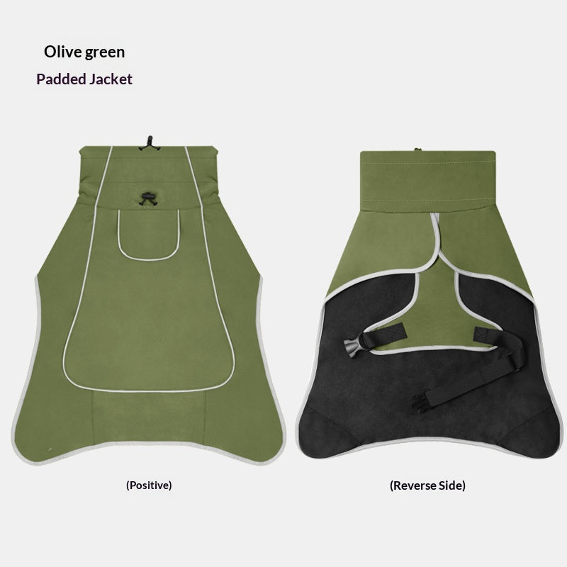 Cross-border dog clothing, pet windbreaker, waterproof and rainproof outdoor clothing for medium and large dogs, rain or shine