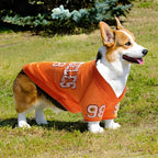 2025 New American Style Pet Clothing: Breathable Mesh Thin Dog T-Shirt for Teddy, Corgi, and Schnauzer - Cooling Style