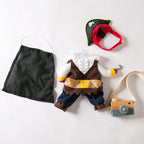 Funny dog clothes, cat costumes, Bichon Frise puppies, small dogs, Teddy pirate costumes, pet outfits