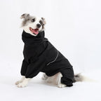 Cross-border medium and large dog breeds Border Collie Labrador Shiba Inu four-legged jacket, waterproof and windproof dog clothes, raincoat