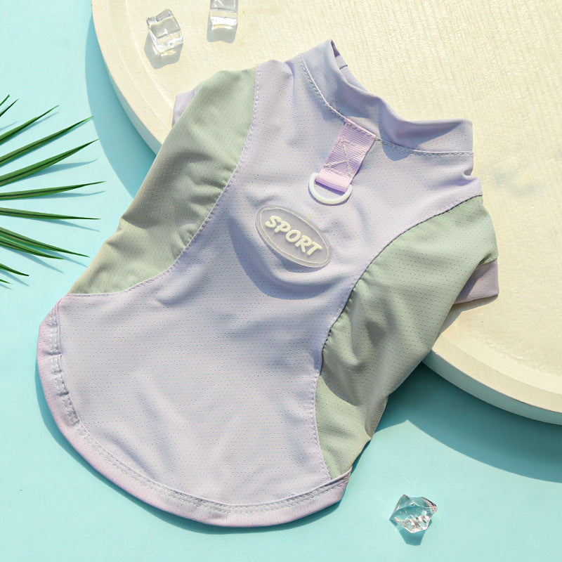 Big Dog Ice Silk Spring/Summer Dog Clothes, Cat Clothes, Cooling Clothes, Sunscreen, Cross-border Golden Retriever Clothes