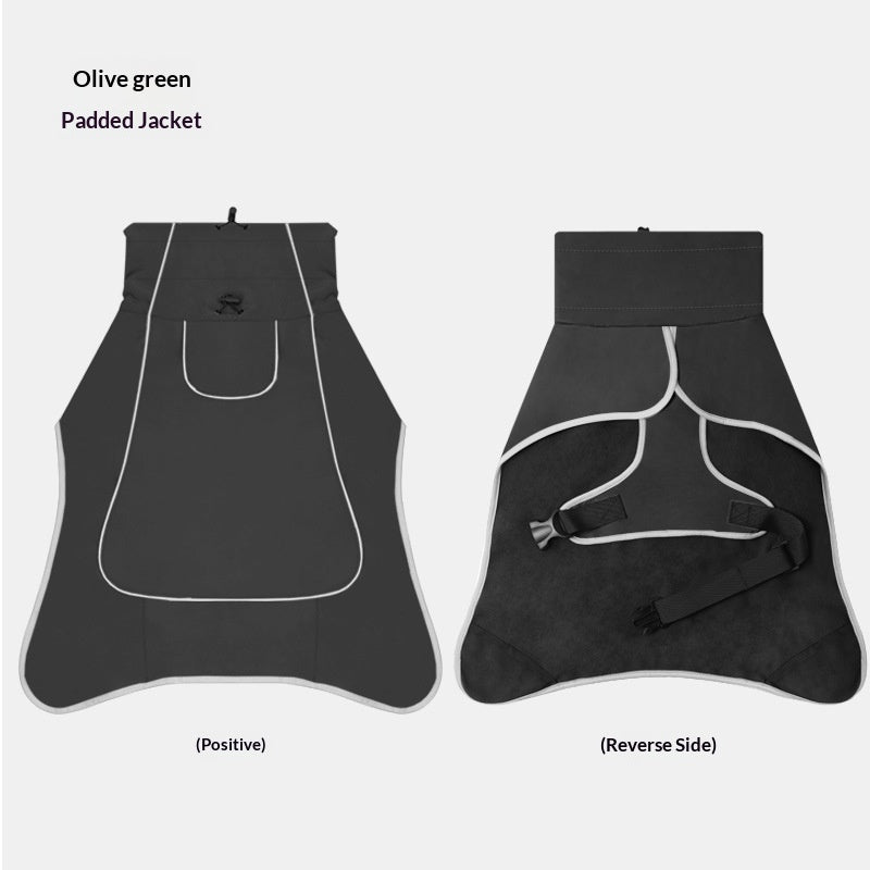 Cross-border dog clothing, pet windbreaker, waterproof and rainproof outdoor clothing for medium and large dogs, rain or shine