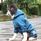 Full-coverage waterproof raincoat for dogs, including Teddy, Pomeranian, and small/medium-sized breeds like Bichon Frise.
