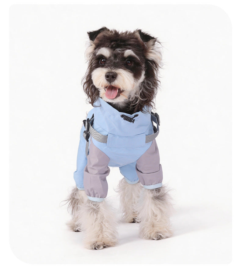 Superior Waterproof Dog Raincoat for Large Golden Retrievers - Full Coverage Protection