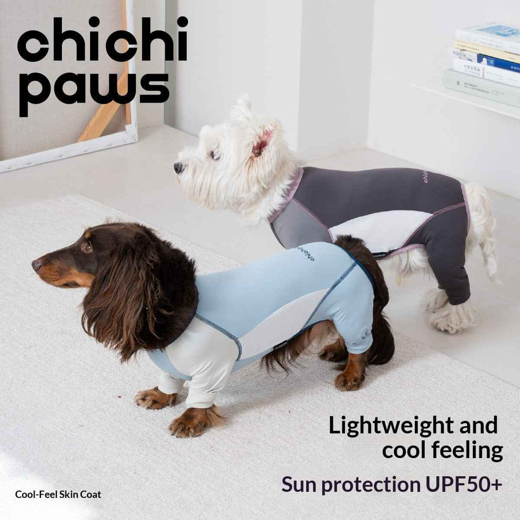 Cooling dog clothing with breathable fabric for summer weather