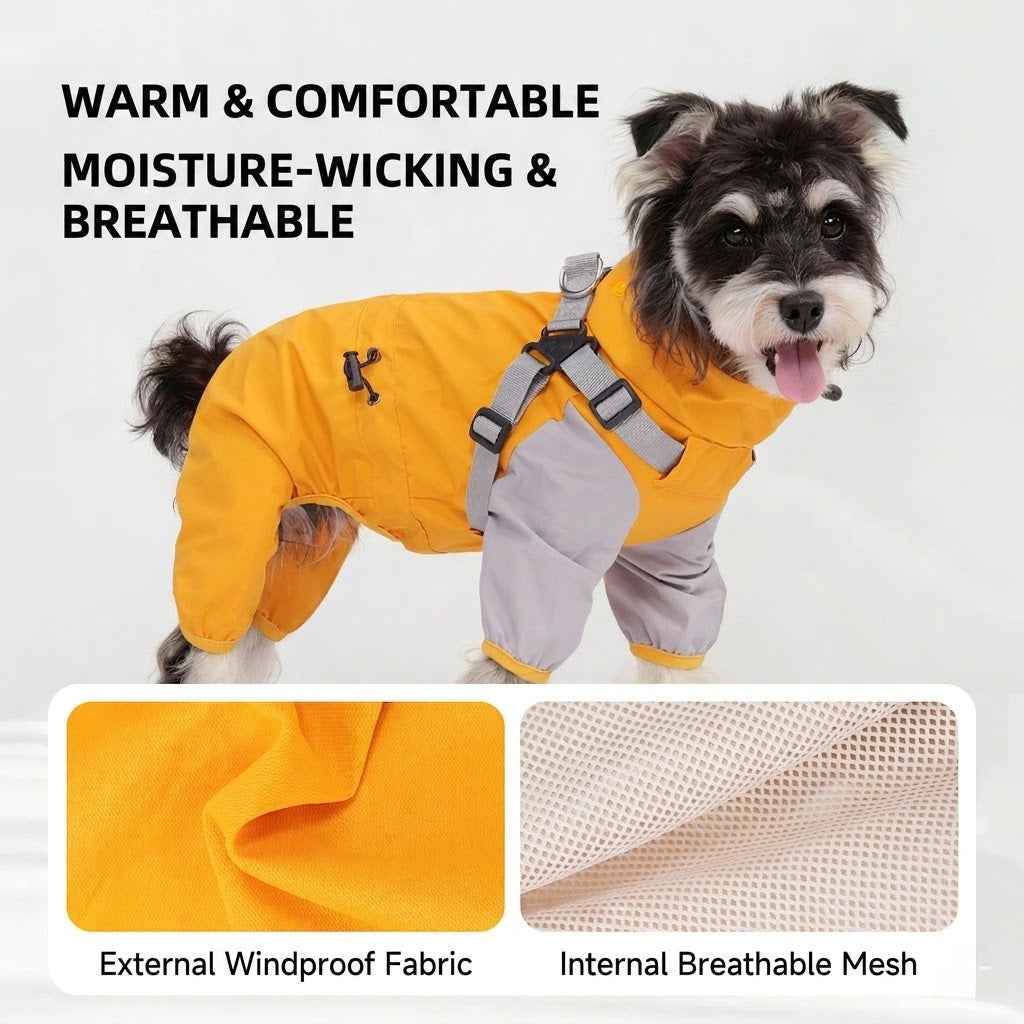 Orange summer dog shirt, lightweight breathable dog clothing for warm weather - Everlasting Paws