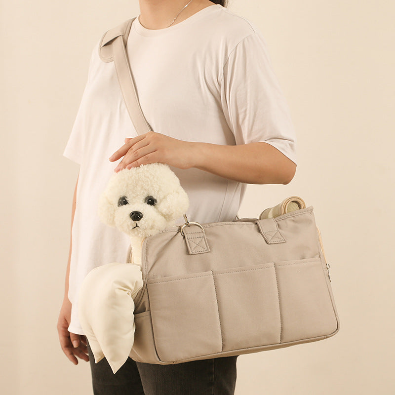 Cozy and Convenient Warm Pet Carrier Bag for Cats and Dogs – Perfect Single Shoulder Cross-Body Style