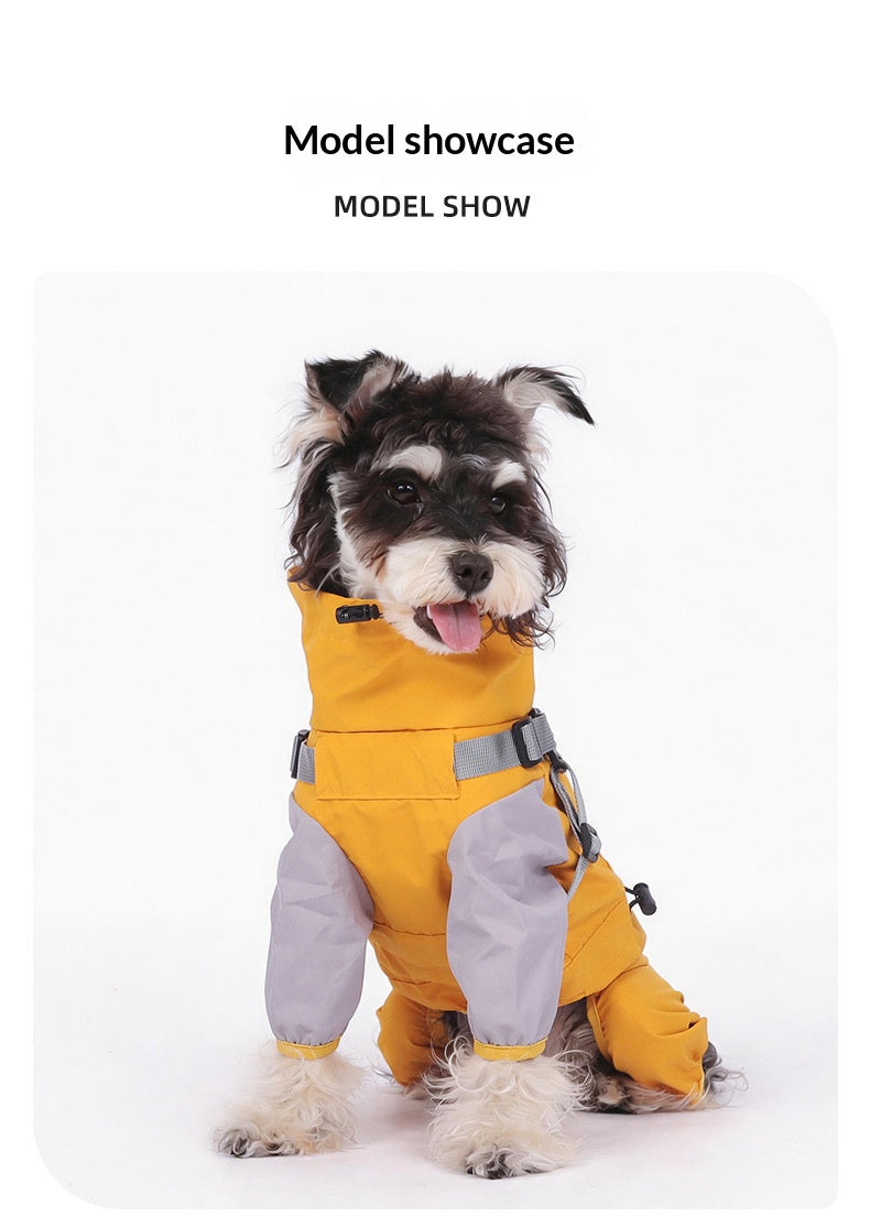 Superior Waterproof Dog Raincoat for Large Golden Retrievers - Full Coverage Protection